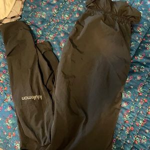 High cinch waist track pants